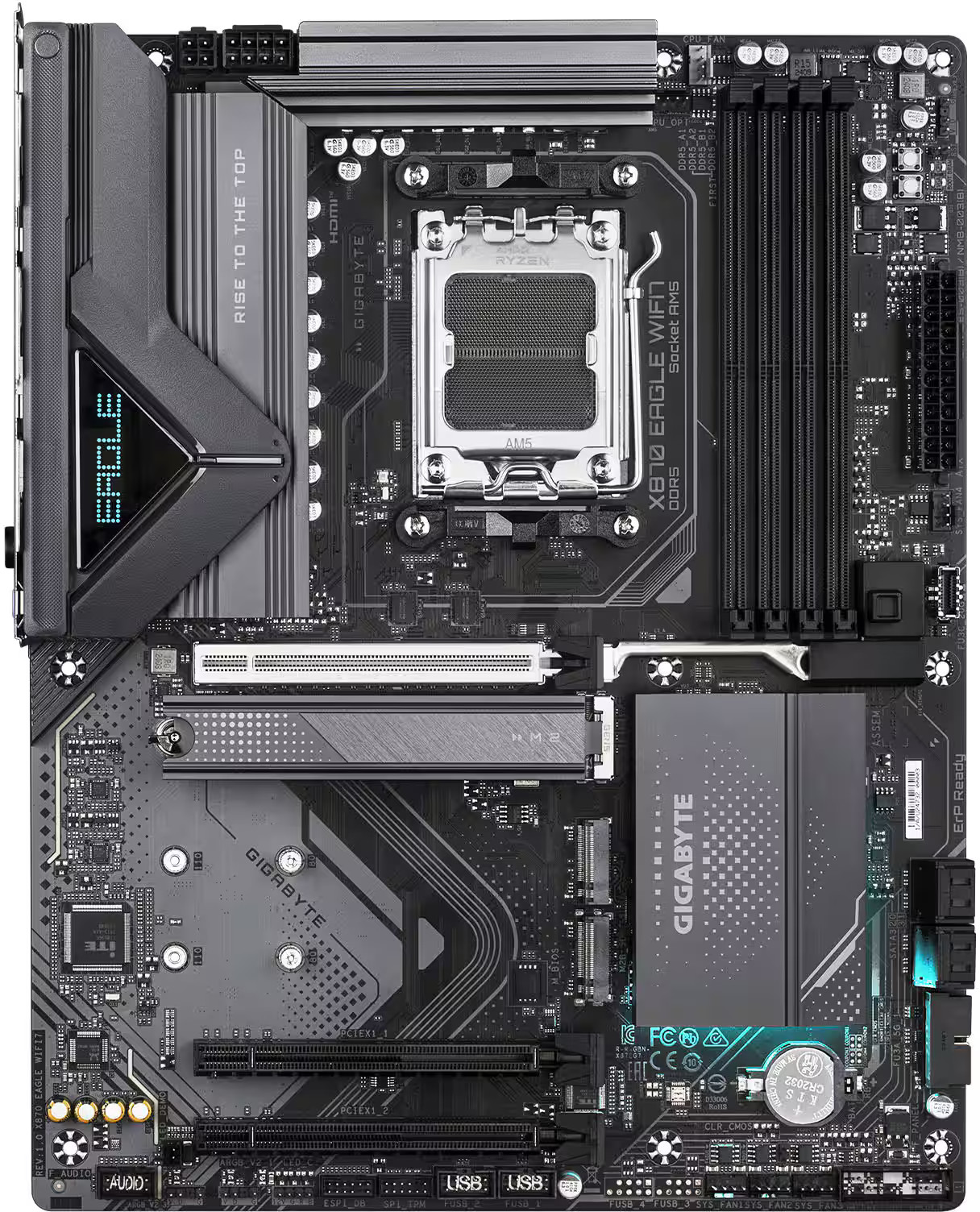 GIGABYTE - X870 EAGLE WIFI7 (Socket AM5) AMD X870 ATX DDR5 Wi-Fi 7 Motherboar...
