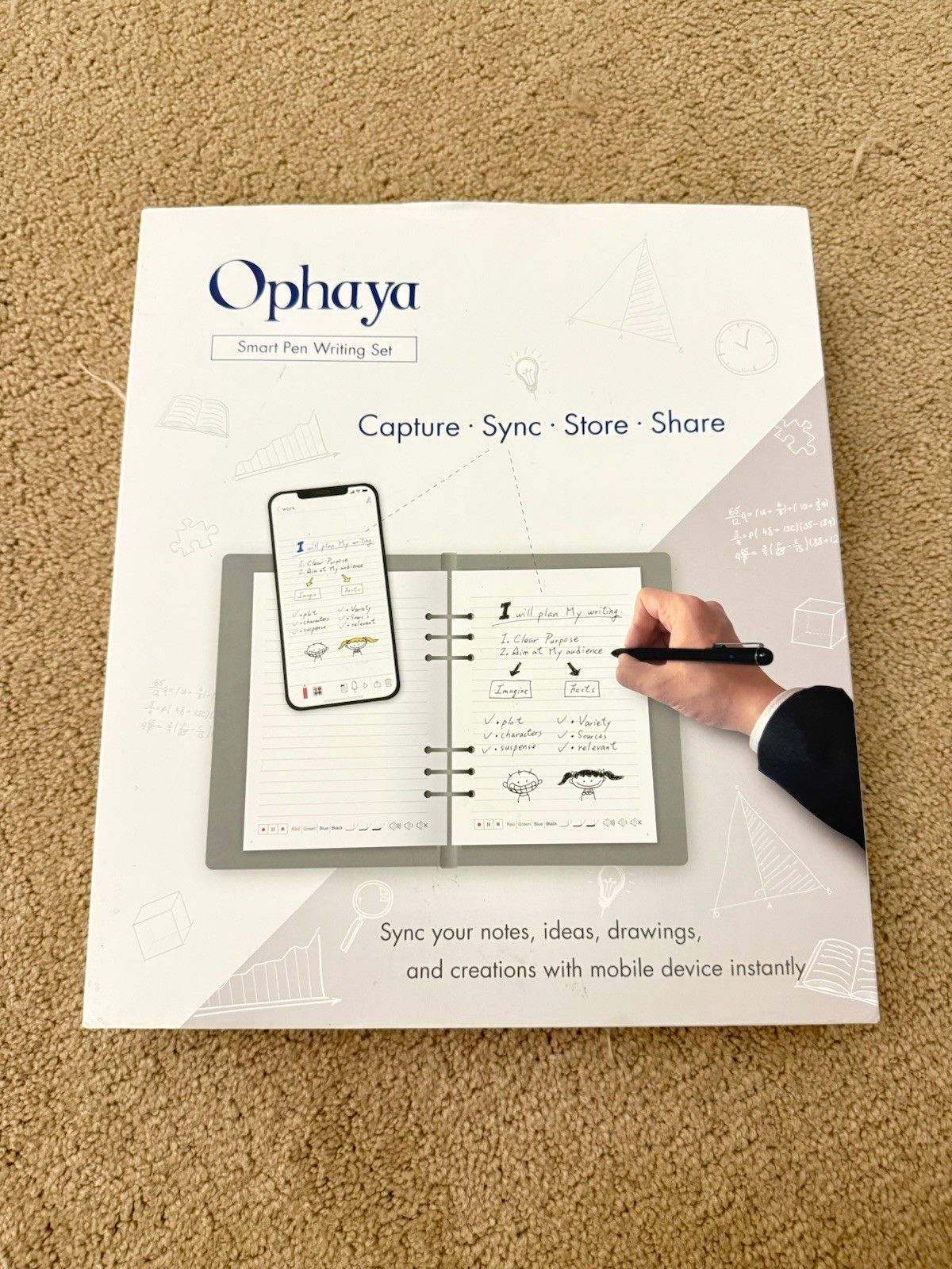 New Ophaya 3 in 1 Digital Smart Pen Writing Set