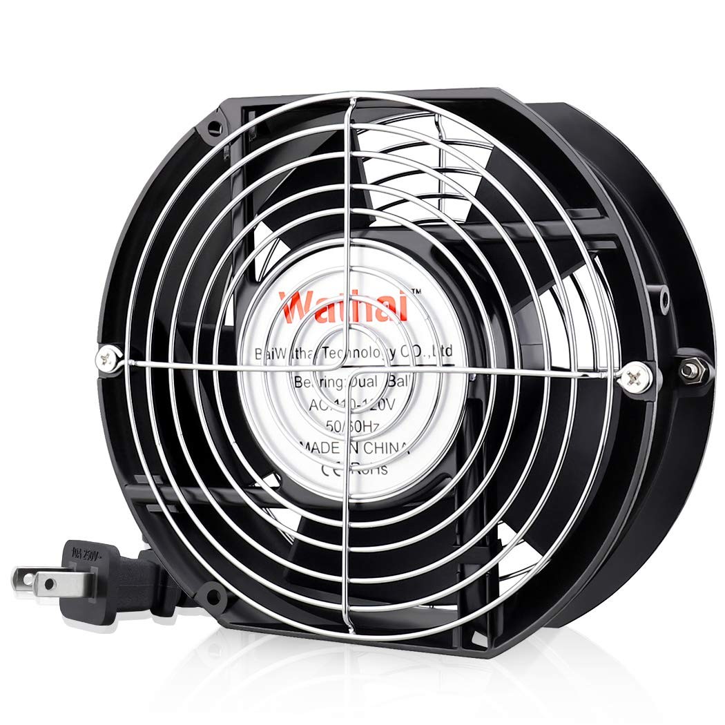 Ac 110v 120v Axial Fan Big Airflow High Speed Dual Ball 172mm X 150mm X 51mm For