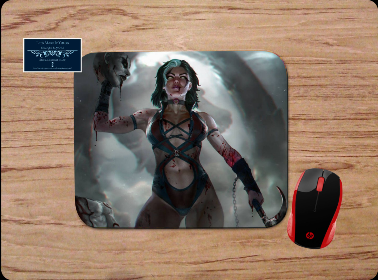 SAREENA MORTAL KOMBAT CHARACTER CUSTOM MOUSE PAD MAT HOME OFFICE GIFT NON-SLIP