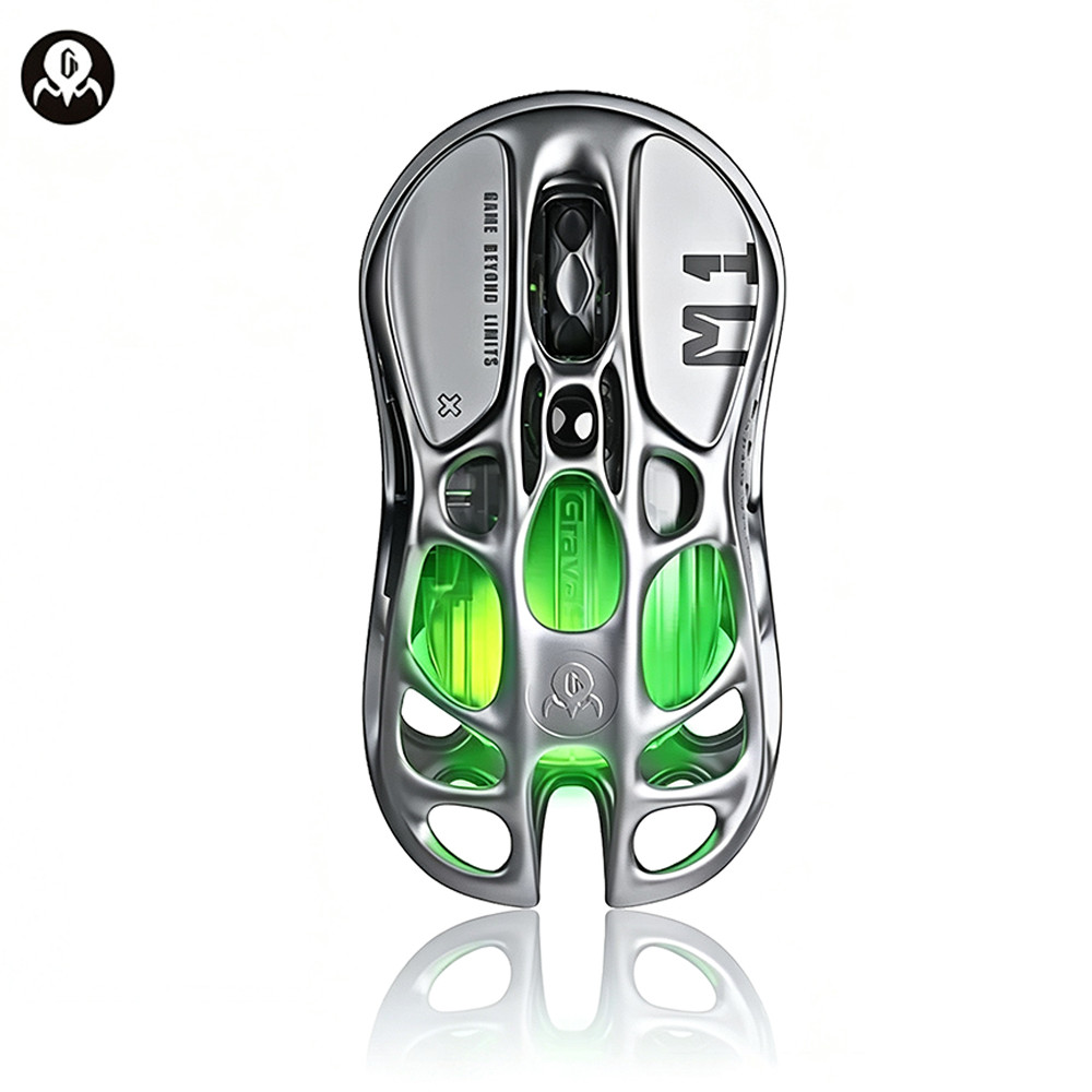 GravaStar Mercury M1 Pro Mg-Alloy 26000DPI Tri-Mode Wireless Gaming Mouse
