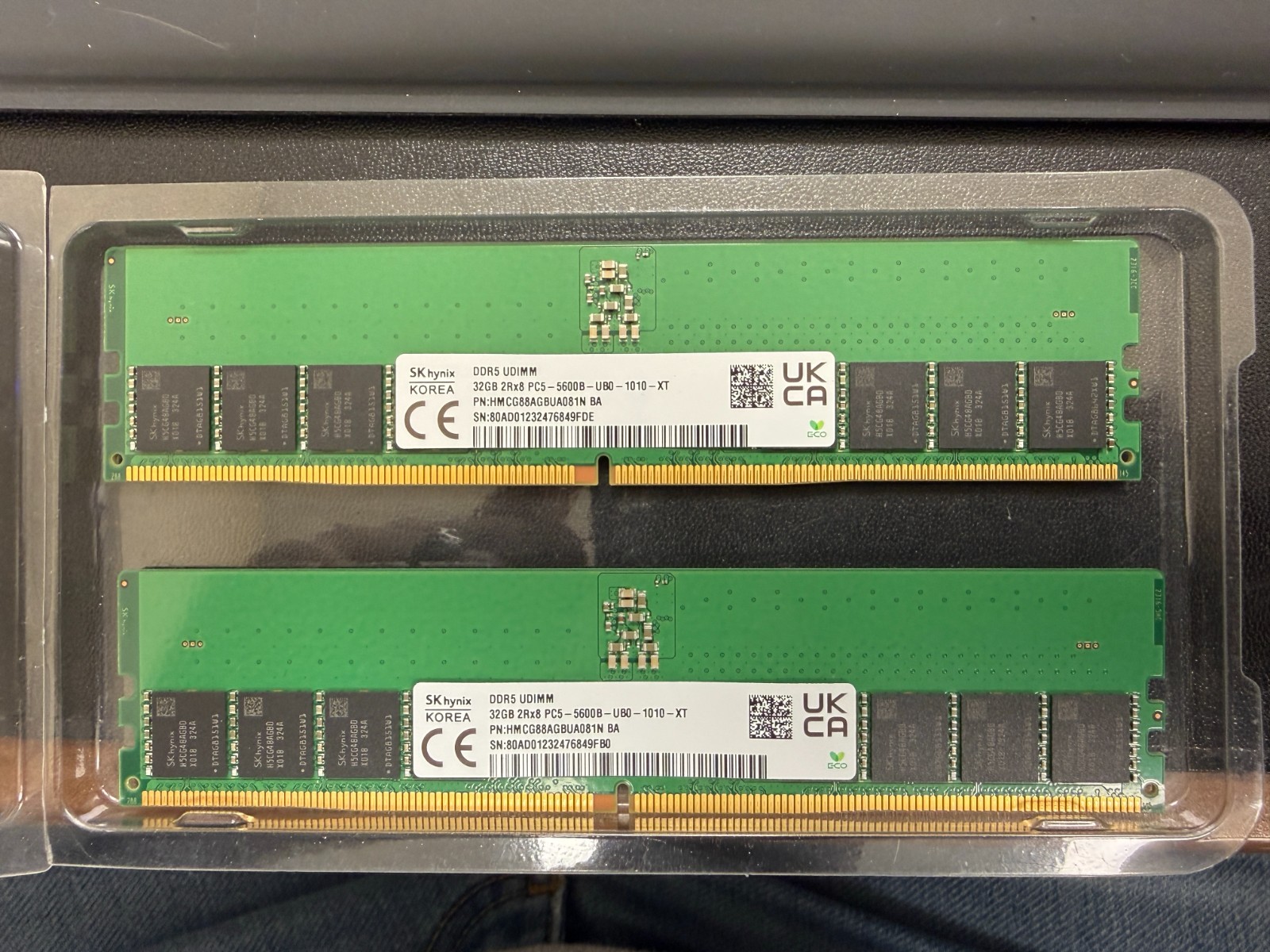SK hynix 64GB (2x32GB) DDR5 5600 UDIMM 2Rx8 Non-ECC HMCG88AGBUA081N Desktop RAM