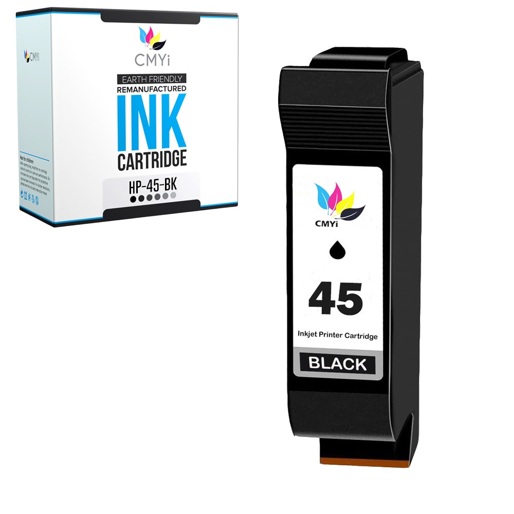 1PK Compatible CMYi HP 45 Black Ink Cartridge for DesignJet 350cd 750c 755 755cm