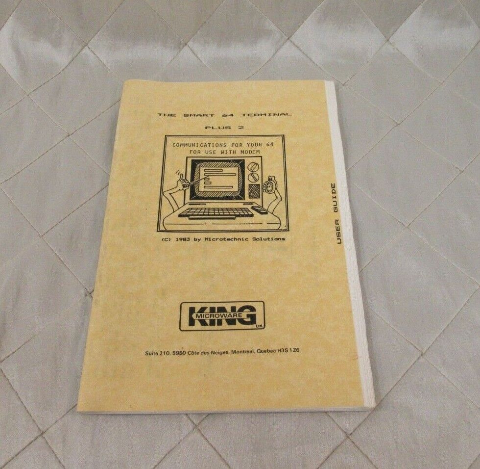 The Smart 64 Terminal Plus 2 1983 User Guide Communications for Modem Vintage