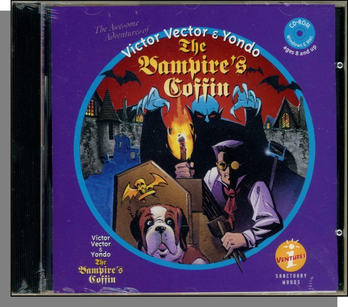Victor Vector & Yondo: The Vampire's Coffin - New 1993 CD-ROM, Windows & Mac   
