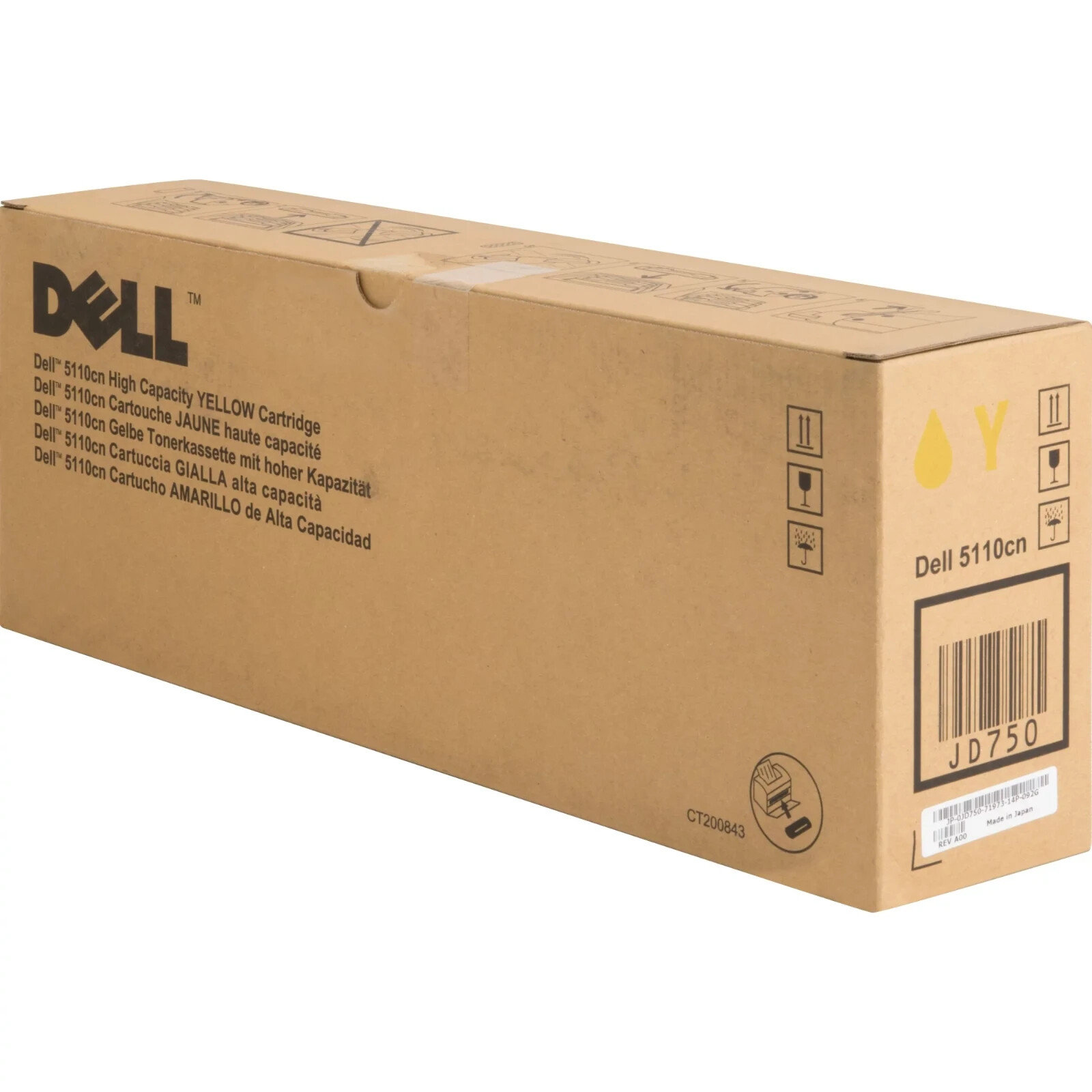 Genuine Dell 5110cn High Capacity Yellow Toner Cartridge CT200843