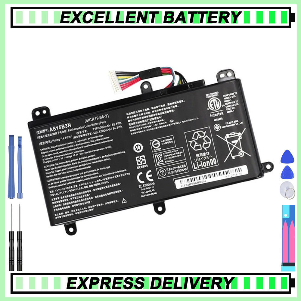 AS15B3N Battery For Acer Predator 15 G9-591 G9-591G G9-592G G9-593 17 G9