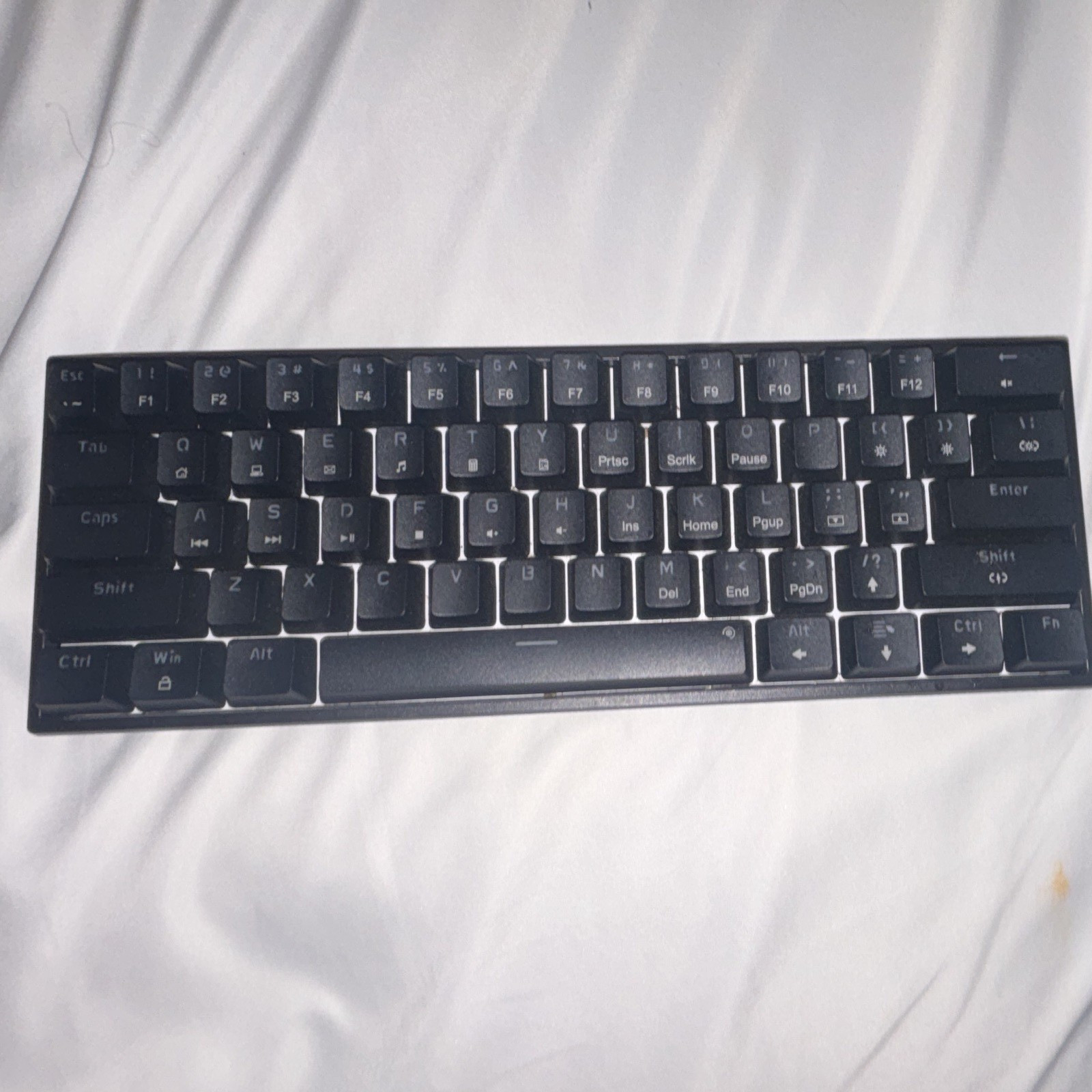 NEWMEN GM620 Compact Black USB-C Illuminated Backlit Mechanical Keyboard
