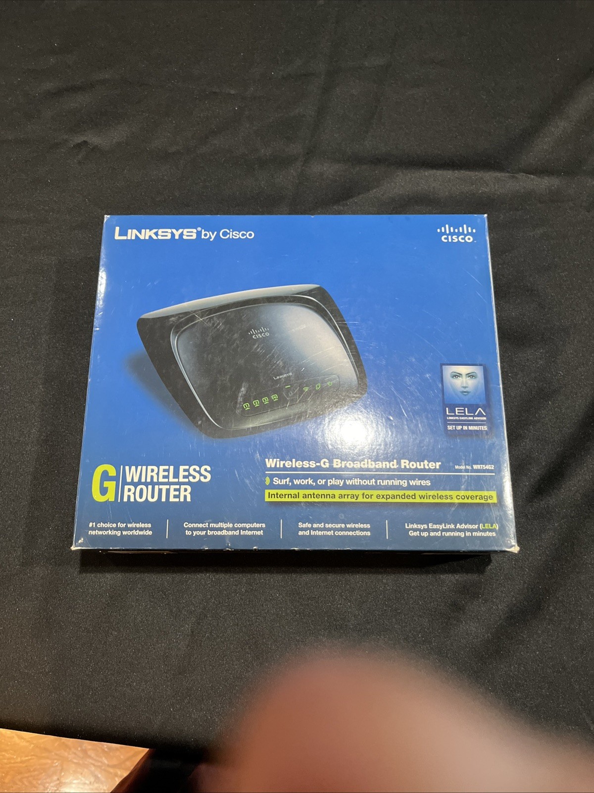 Linksys By Cisco Wireless G Broadband WiFi Router WRT54G2 V1 4-Port 54 Mbps