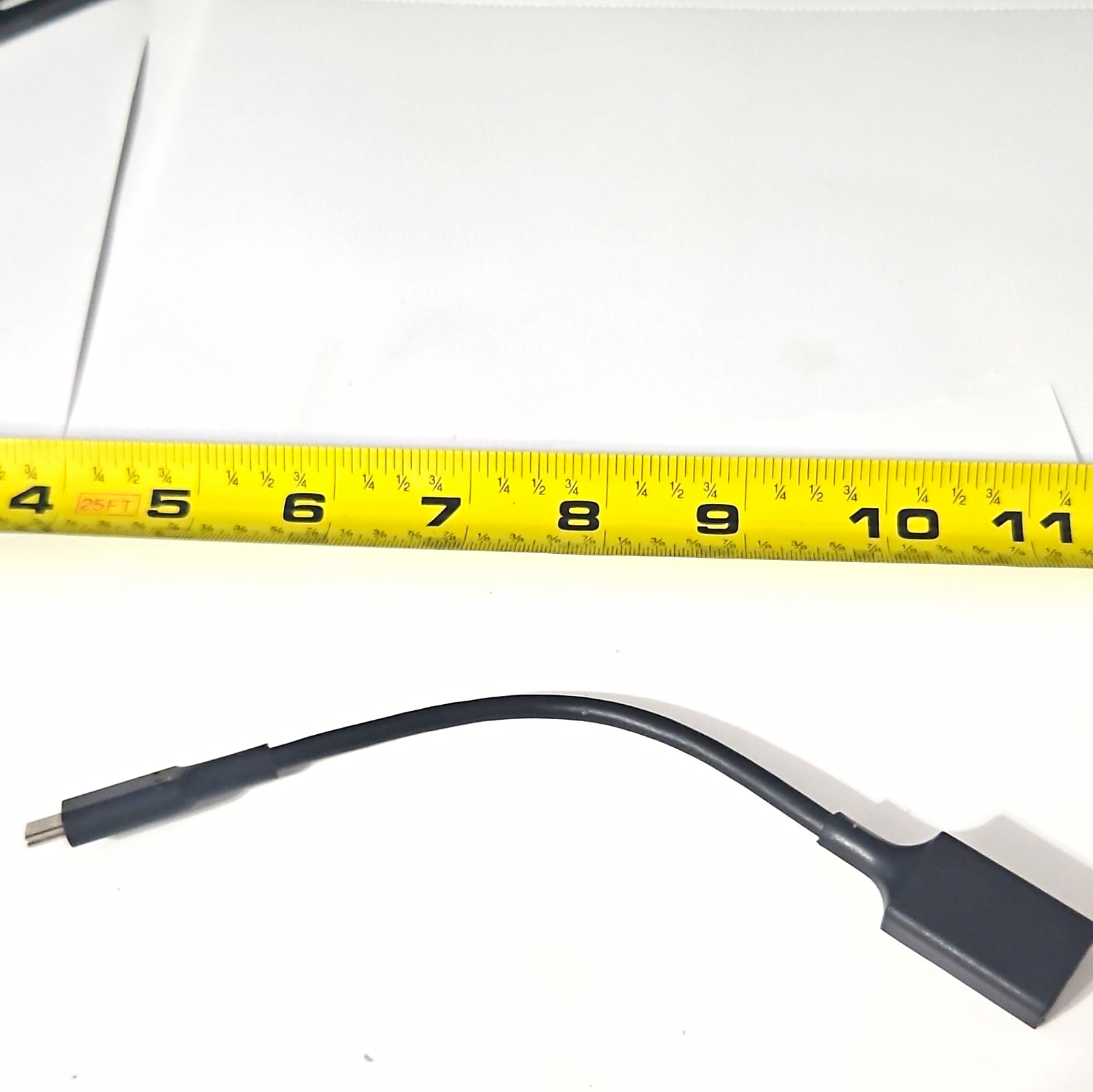 Philips USB-C Male to USB 3.0 Type-A Female OTG Adapter 7in Black