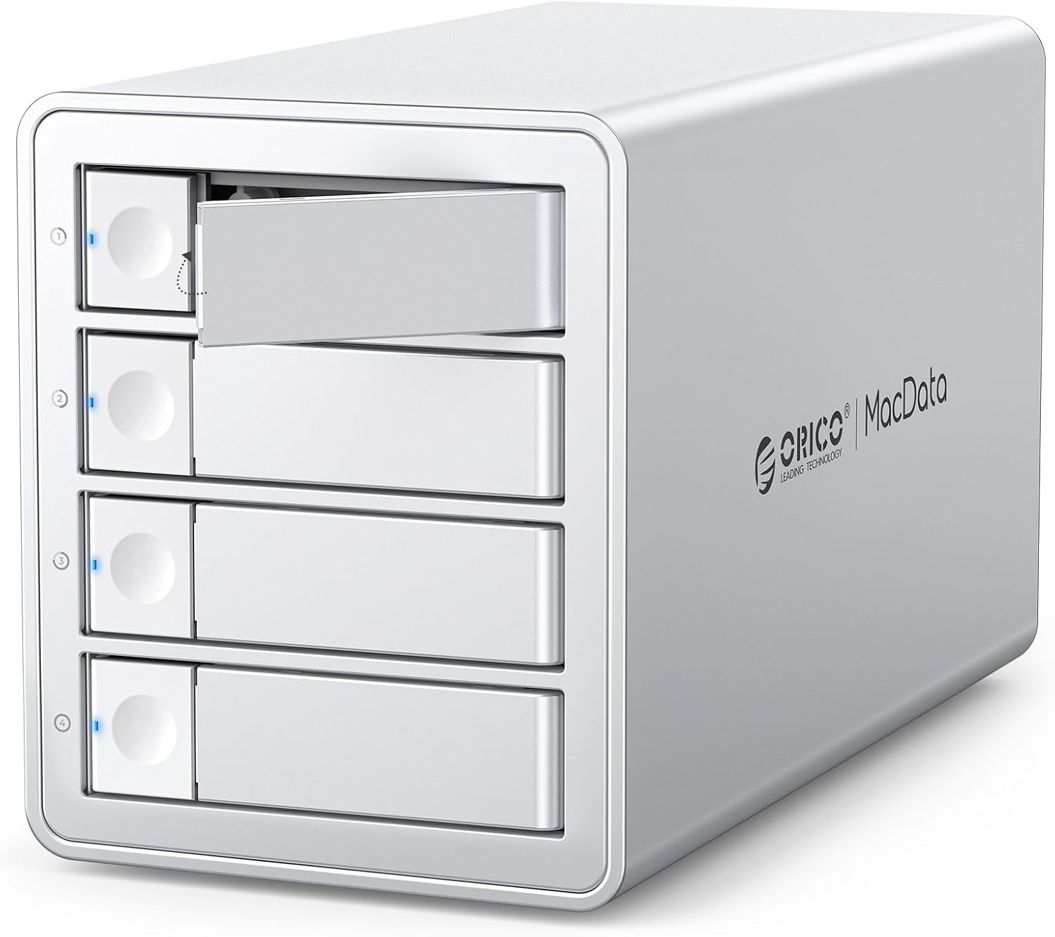 ORICO 4 Bay RAID Drive Enclosure - Upgraded JMS591 Chip - USB 3.2 Gen2x2 20Gbps