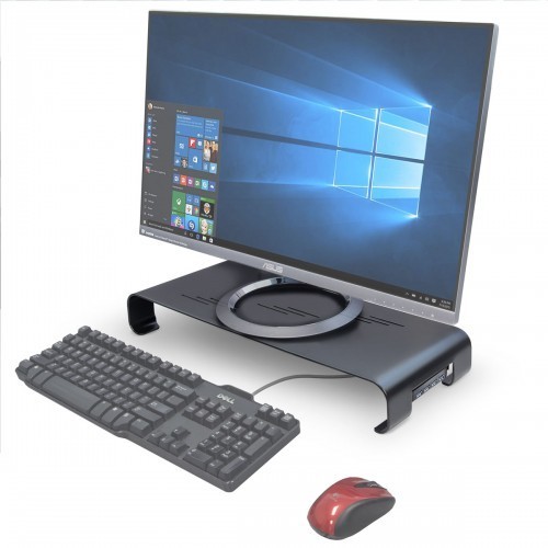 Metal Computer Monitor Stand Riser with USB 3.0 Hub - SY-ACC65100