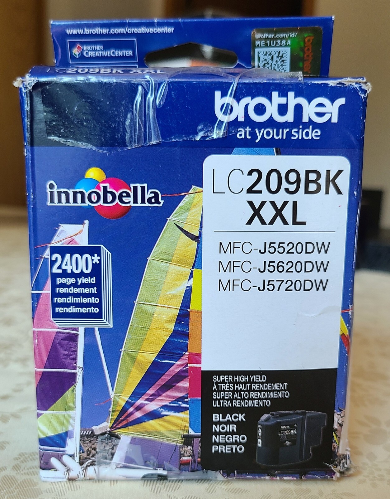 Brother LC209BK XXL Black Super High Yield Ink Cartridge EXP 03/2024