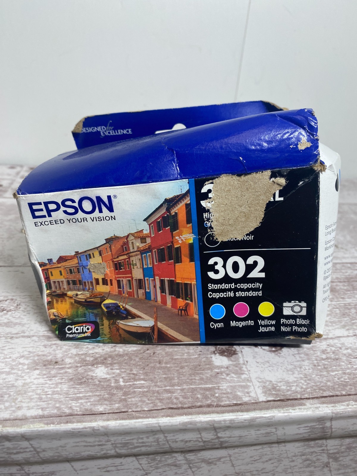 Epson T302XL-BCS 302/302XL 5-Pack High-Yield and Standard Capacity Ink