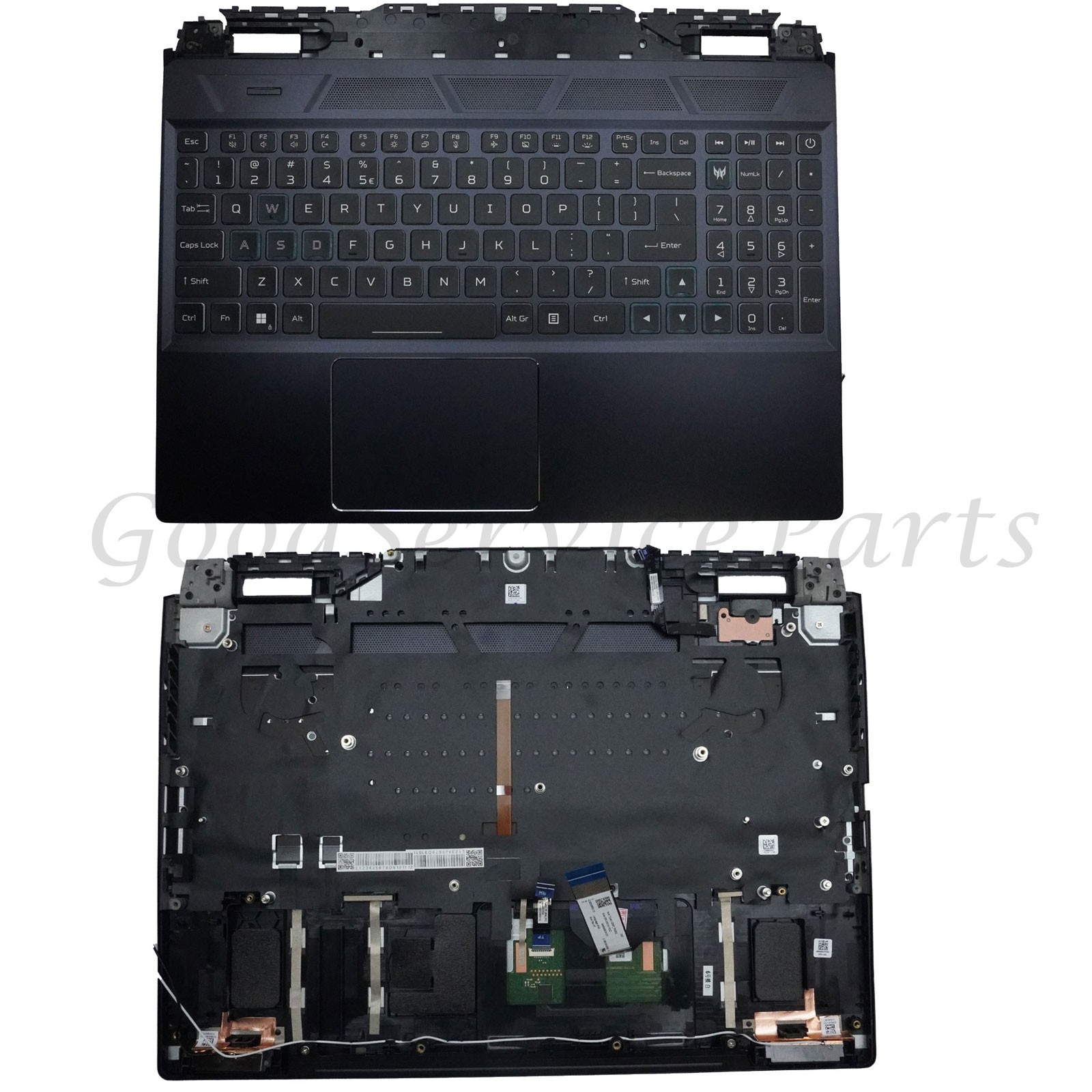 New Acer Predator Helios PH315-55 15.6" Palmrest Case Keyboard Backlit Black US
