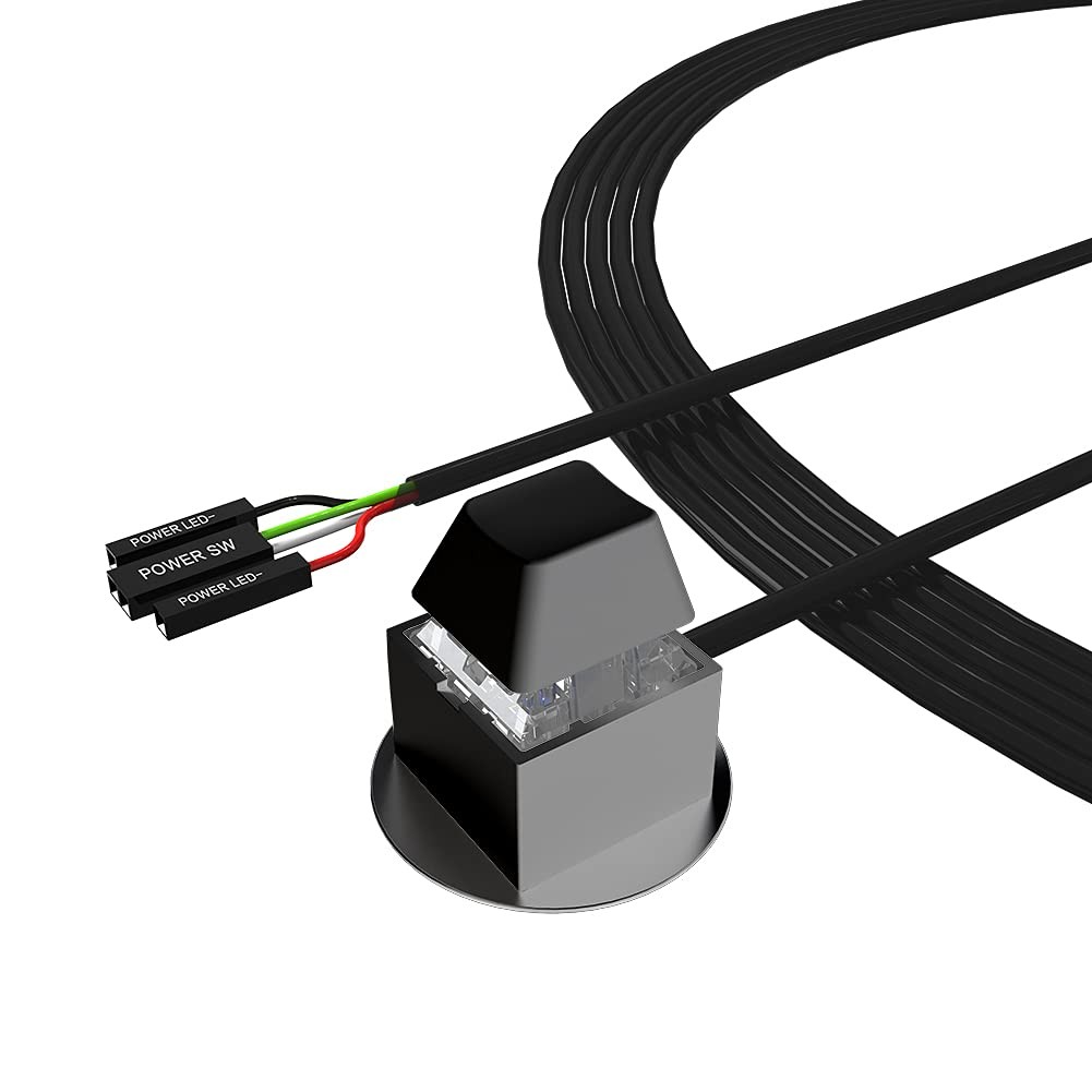 DKE Desktop Computer Power Switch Power Supply Control Adapter Cable 2M Exter...