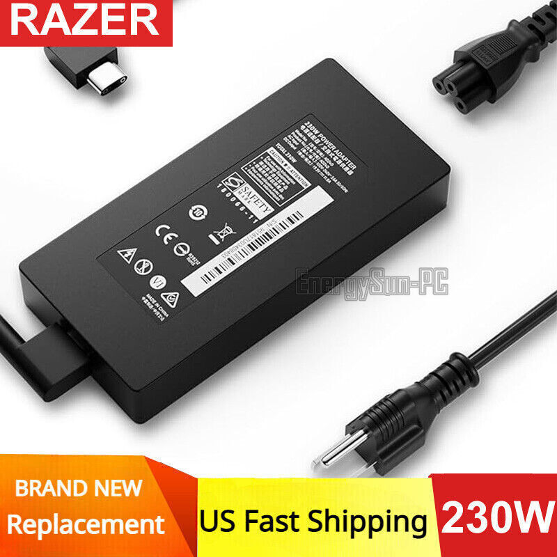 New Replacement Charger 230W for Razer Blade 14 15,Pro 17 4K Blade Power Adapter
