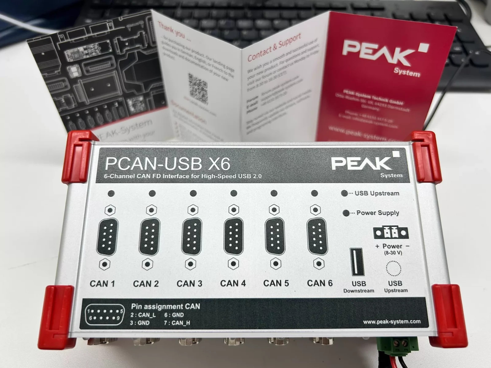 1PCS PEAK PCAN-USB X6 IPEH-004062 Shipping DHL or FedEX