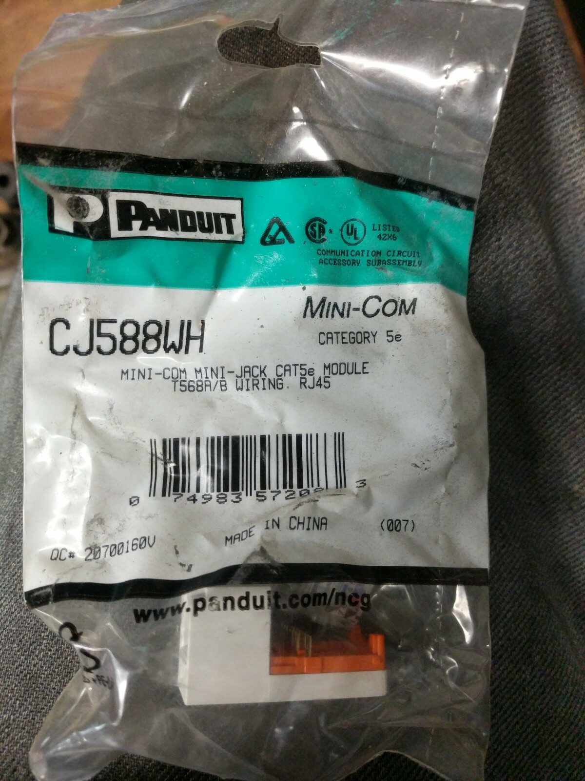 Panduit Mini-com Mini-jack Cat5e Module