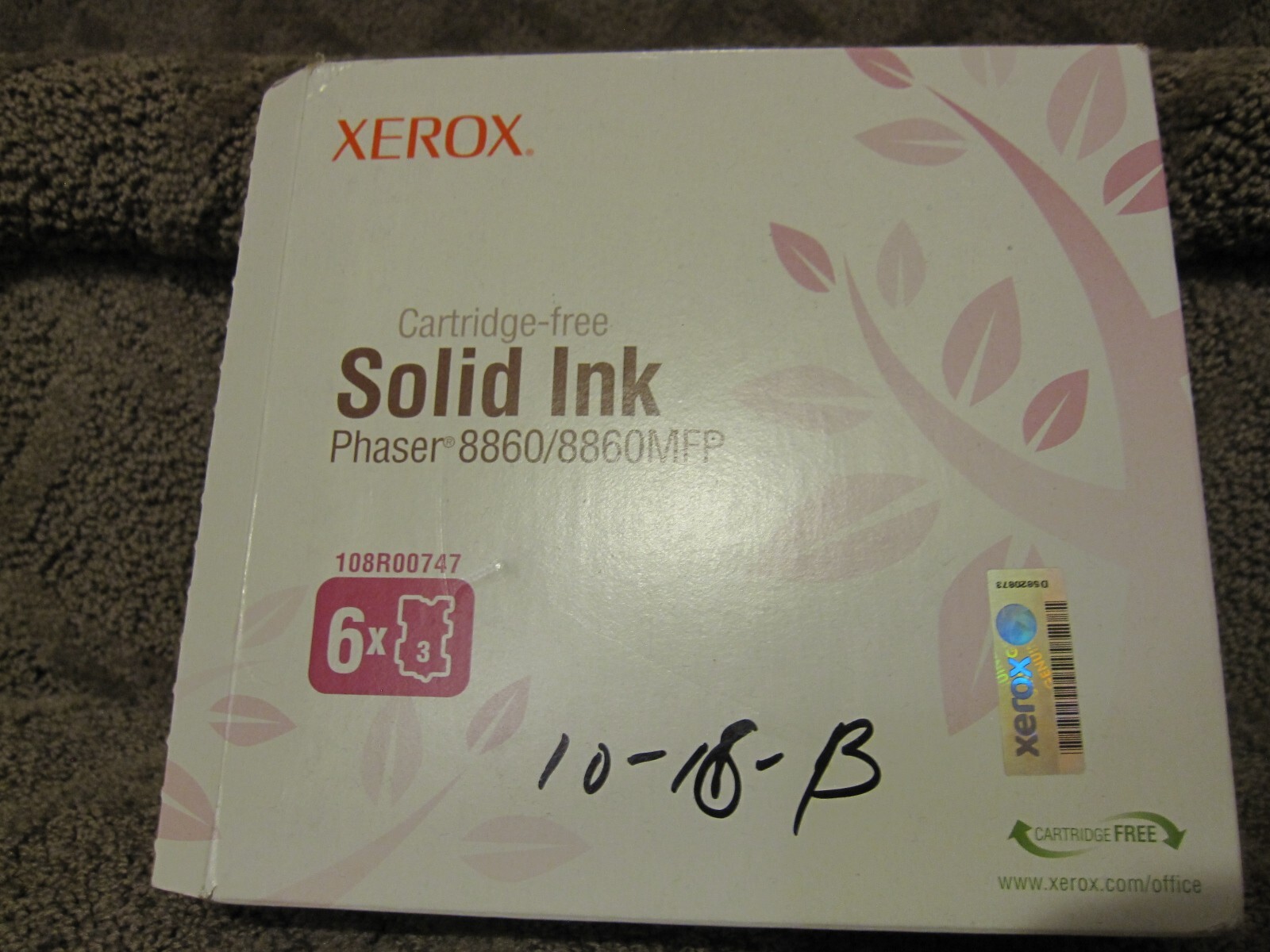 Xerox 108R00747 Magenta Genuine Cartridge Solid Ink Phaser 8860/8860MFP  QTY 3