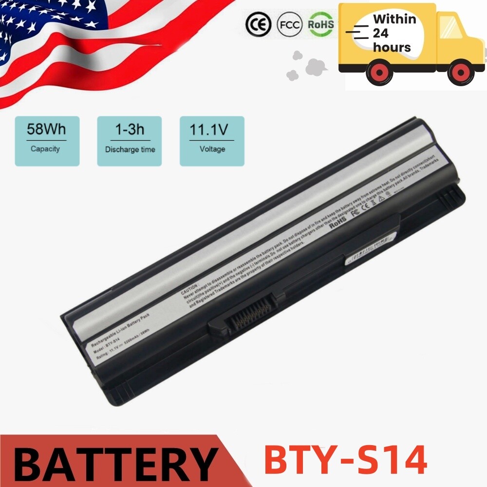 Battery For MSI GE60 GE70 FX603 E1312 CR650 FR600 FR/FX700 E1315 BTY-S14 BTY-S15