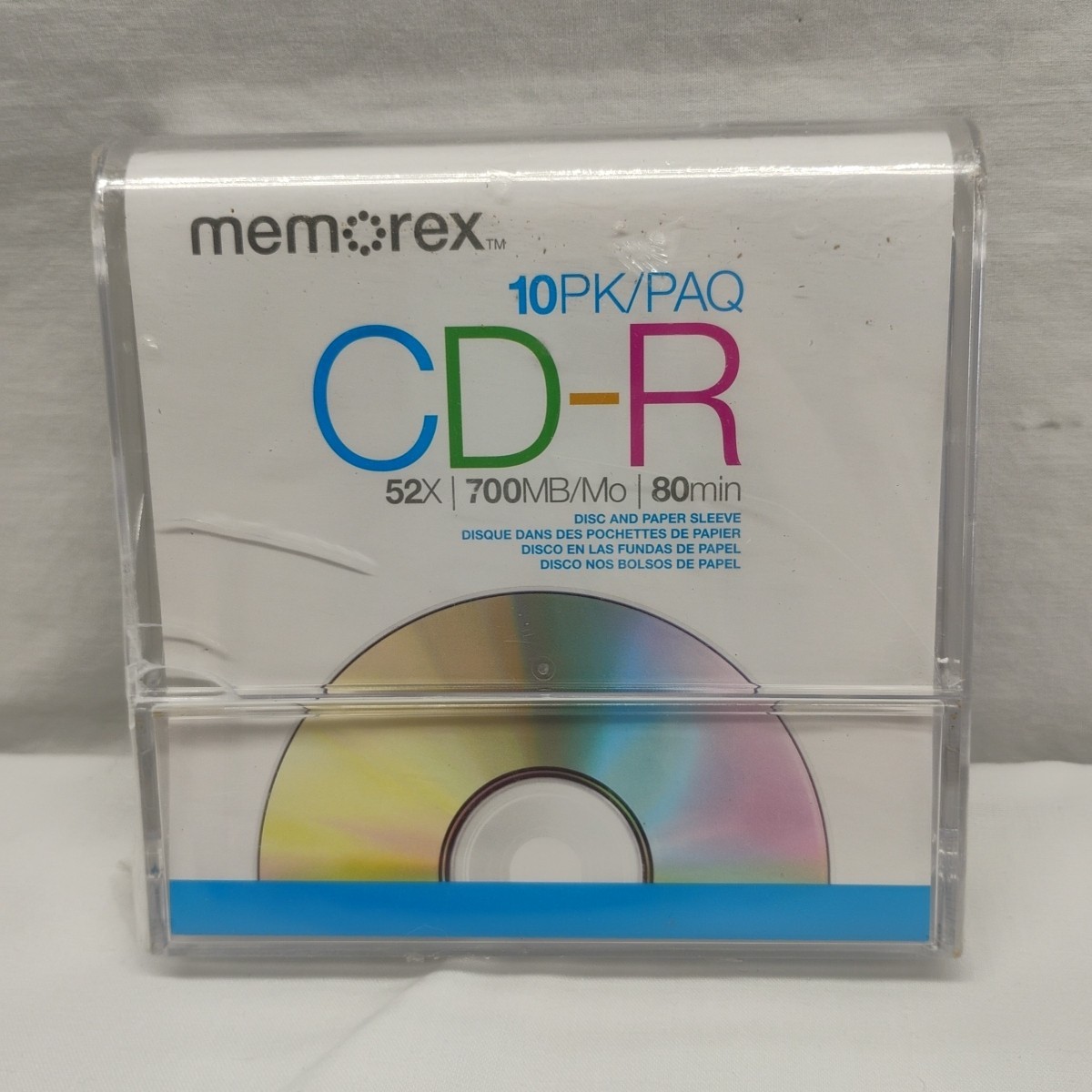 Memorex CD-R 10pk 52x 700MB 80 Min Blank Disc Paper Sleeve Sealed
