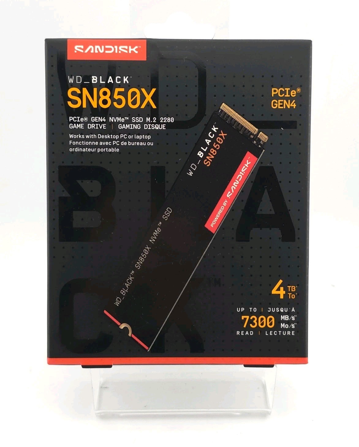 WD_BLACK 4TB SSD SN850X NVMe M.2 2280 PCIe 4.0 x4 Internal Solid State Drive NEW