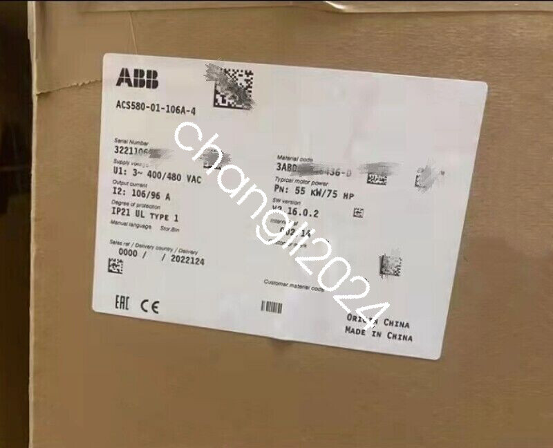 ACS580-01-106A-4 1PCS NEW Frequency Converter Fast delivery One year warranty