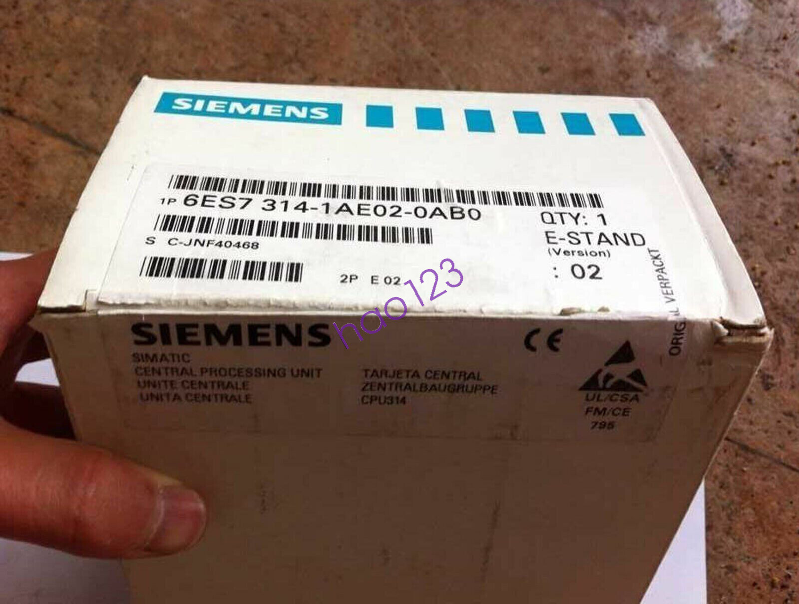 1PC New Siemens 6ES7314-1AE02-0AB0 PCL module Fast Delivery DHL/FedEx