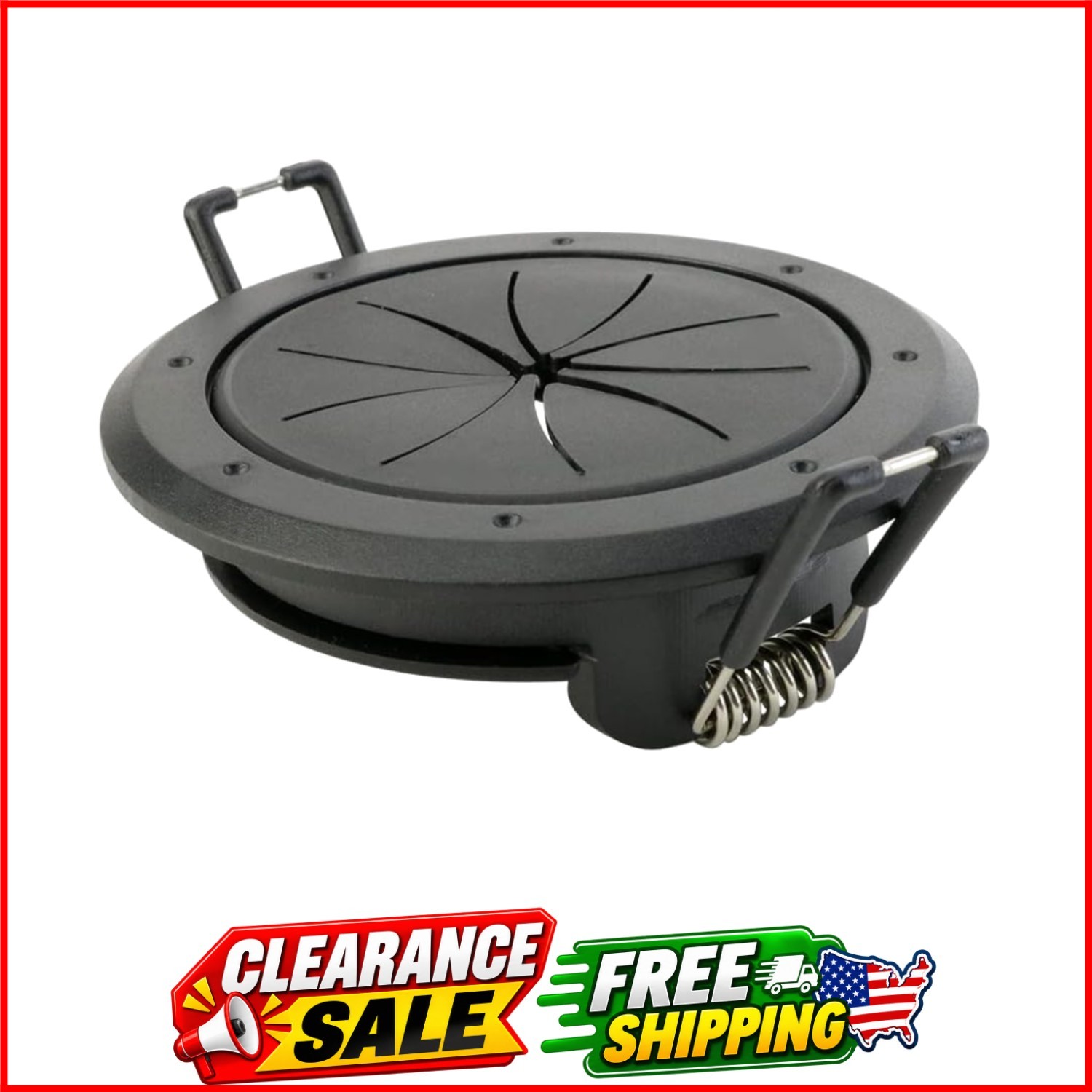 Speedy’Z Spring-Lock Cable Pass Through Port | 2” Diameter | Black