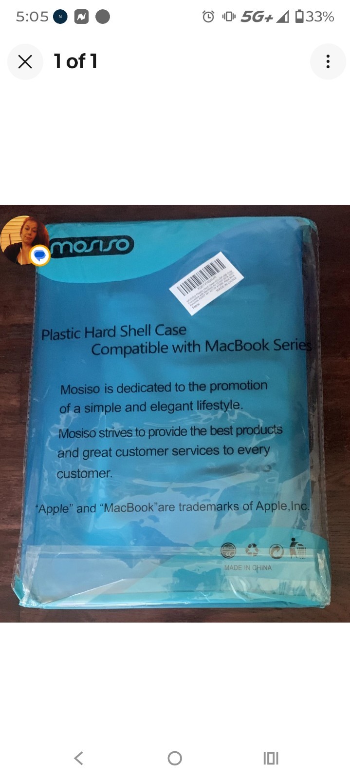 Mosiso Plastic Hard Shell Case for Apple MacBook Series - Blue