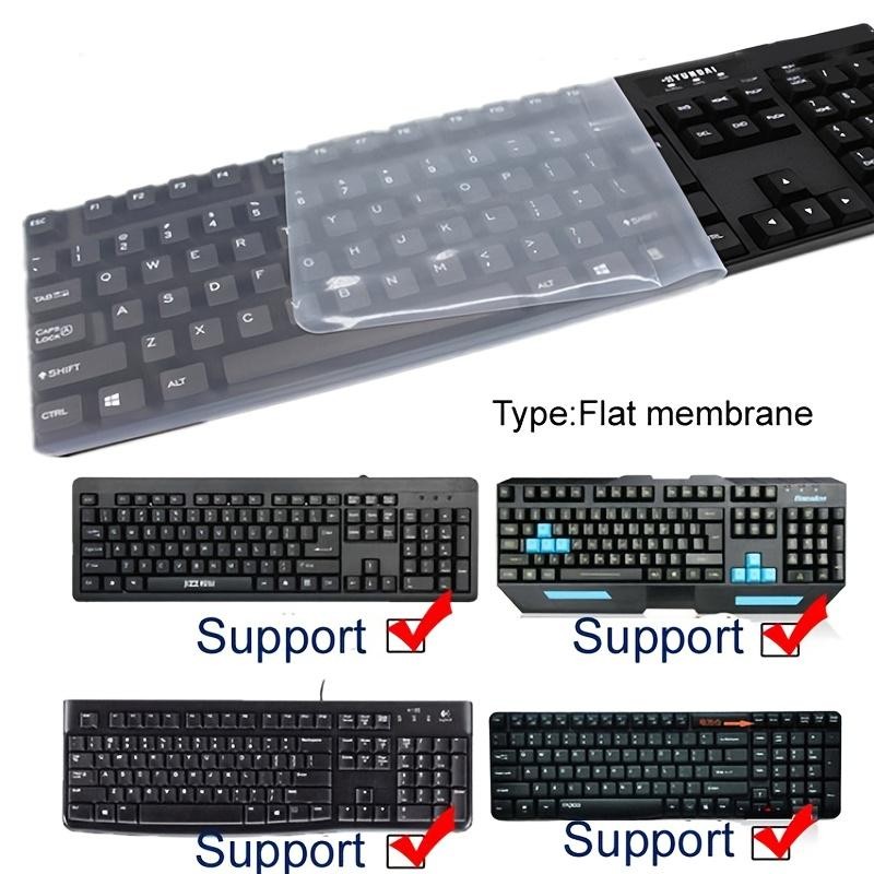 Universal Silicone Keyboard Cover Skin Protector Transparent Dustproof