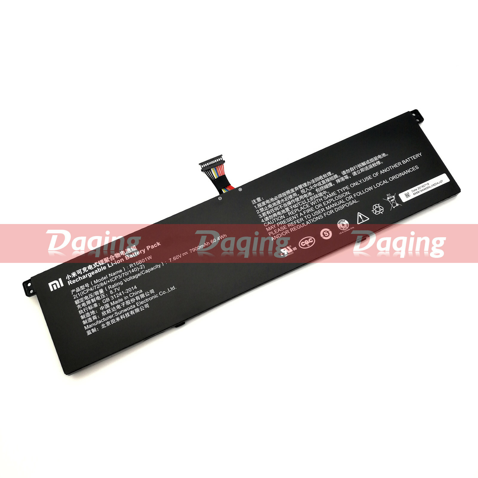 New Original R15B01W Battery for Xiaomi Mi Notebook Air 15.6" Inch Pro GTX I5 I7