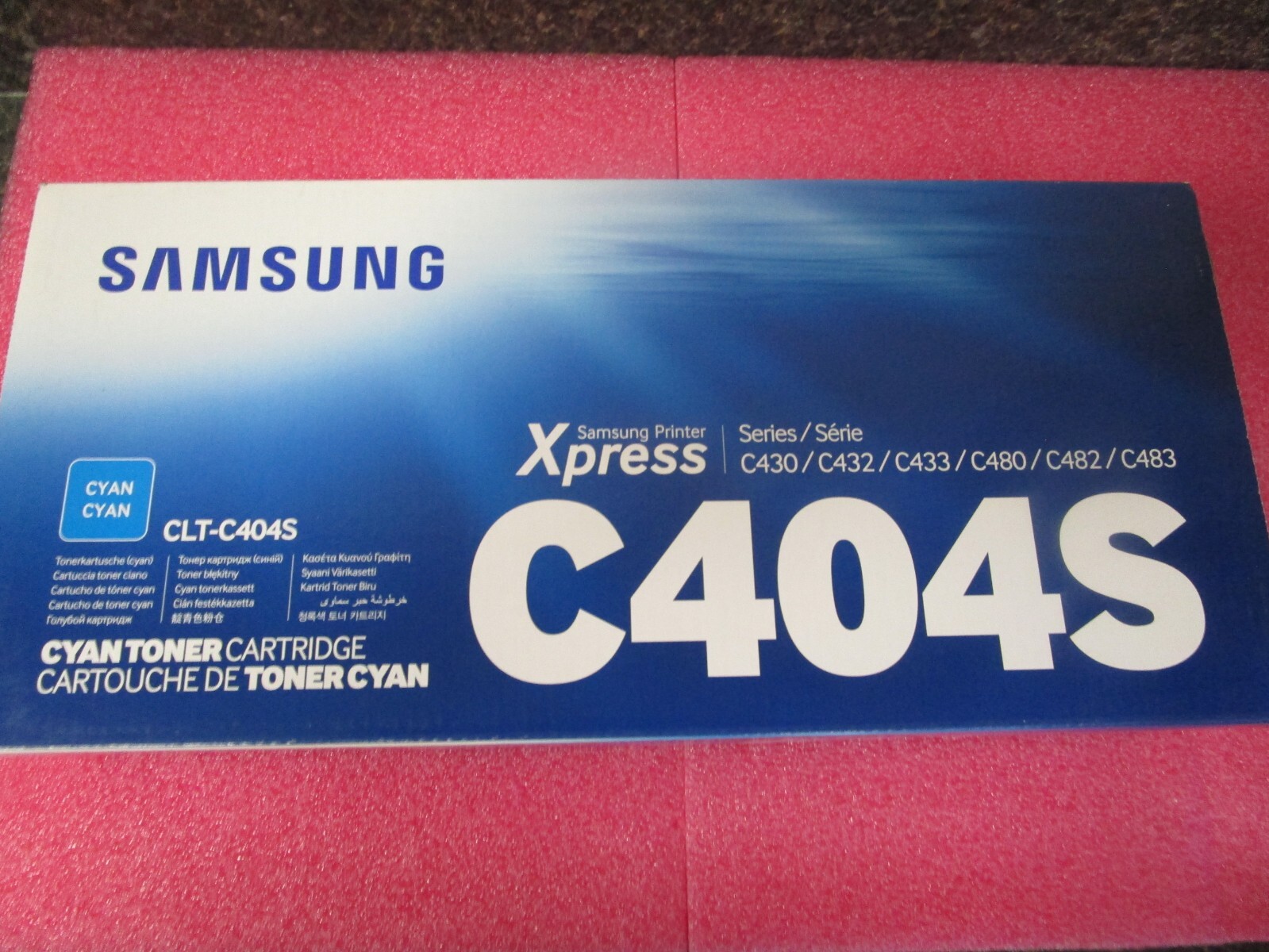 Genuine Samsung CLT-C404S Cyan Toner Cartridge 