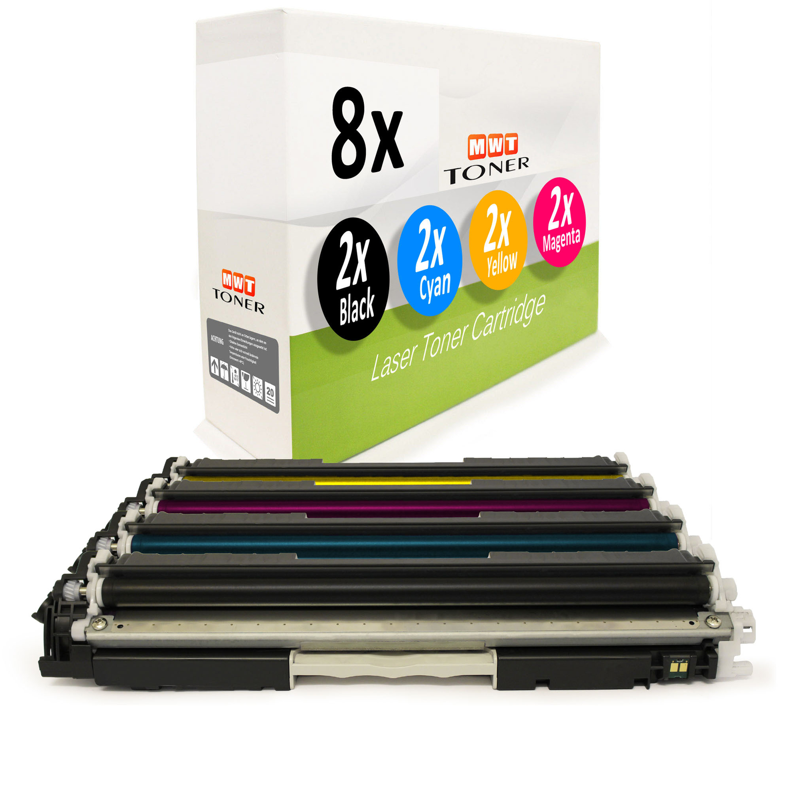 8x Compatible MWT Toner for HP Color LaserJet Pro MFP M-176/M-177 (Multicolor)