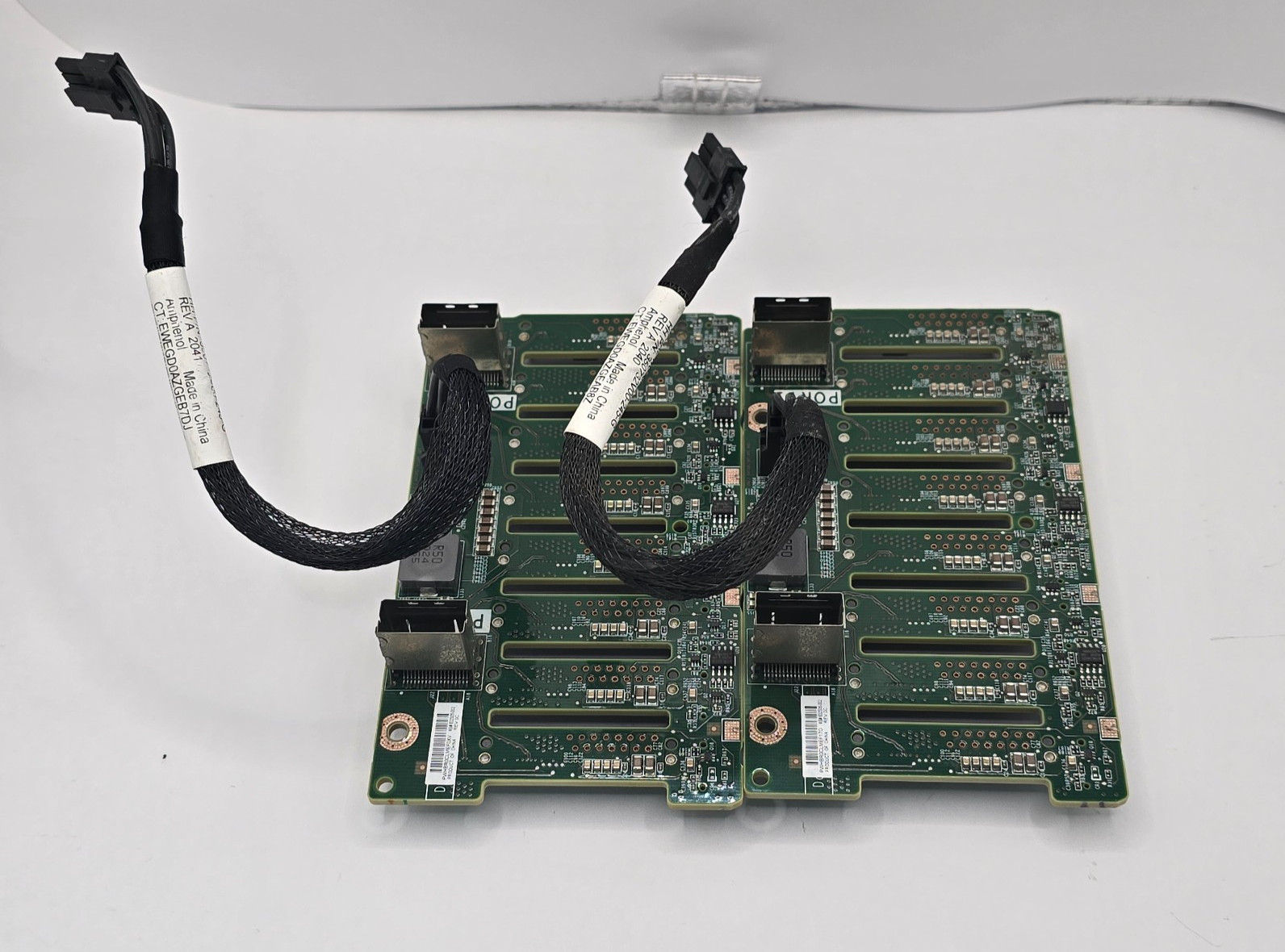 2 units HPe 832305-002 G10 8 Bay HDD Backplane + 875096-001 Cable to MB