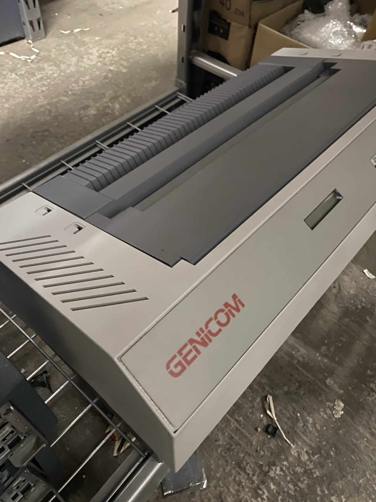 Vintage Genicom 3800 Printer (Never Used Original Box) Heavy Duty Industrial