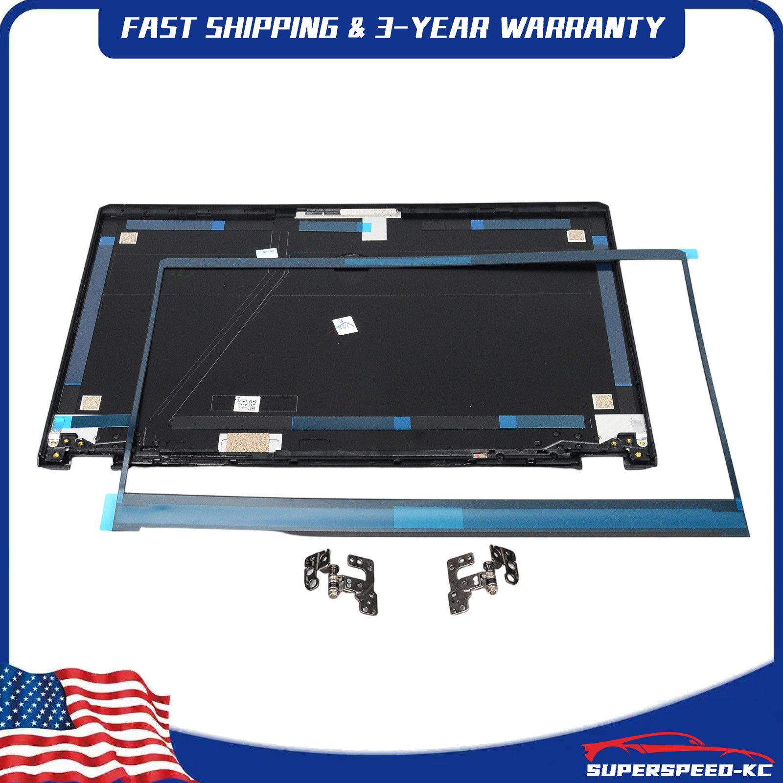 New Black LCD Rear Lid Front Bezel Hinge Set For MSI GE66 GP66 MS-1541 MS-1543