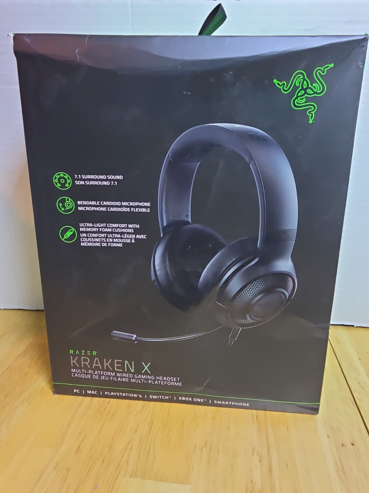 Razer Kraken X Black Wired Gaming Headset #TB1
