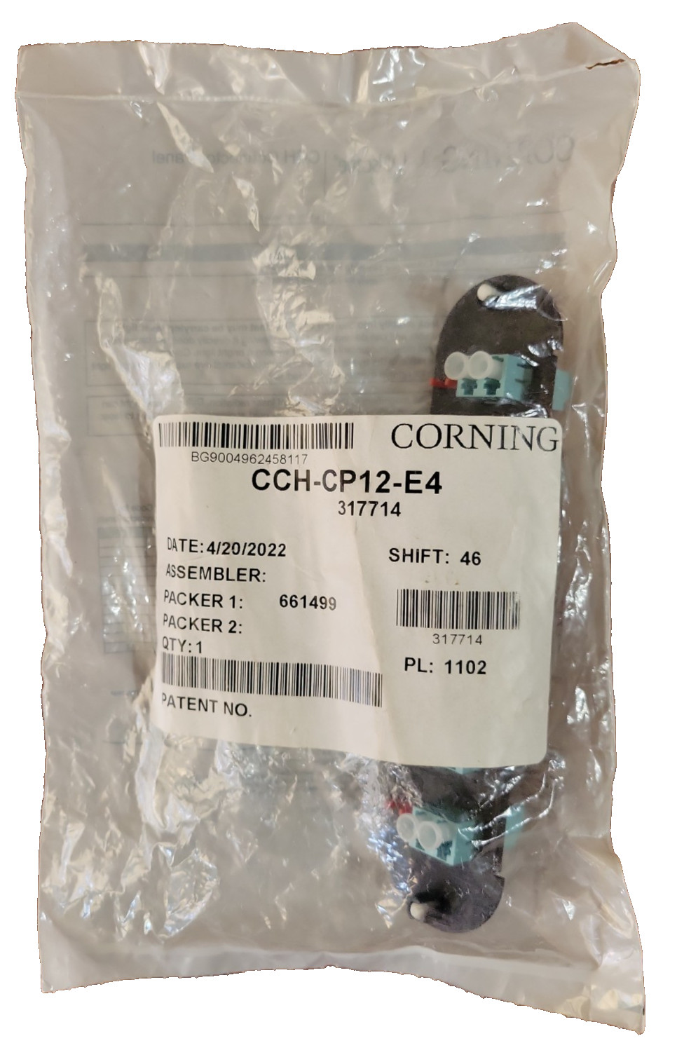 Genuine Corning CCH-CP12-E4 CCH Connector panel *FACTORY SEALED* *US SELLER*