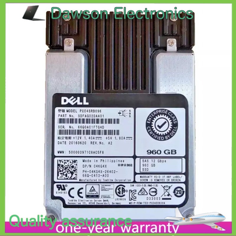 New NEW DELL 04KG4X 4KG4X PX04SRB096 960GB 2.5" SAS 12G RI SSD Solid State Drive
