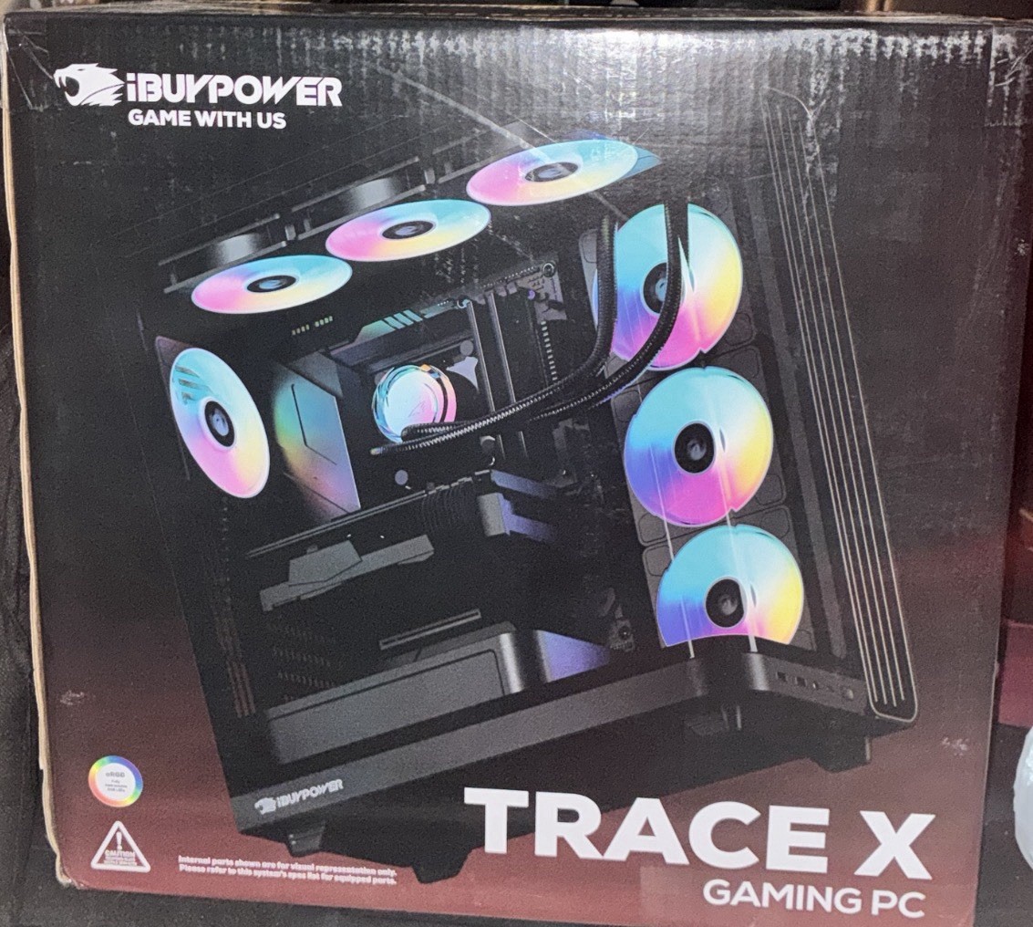 iBUYPOWER Trace X Gaming Desktop Tower, RGB Lighting, Black, Trace Series