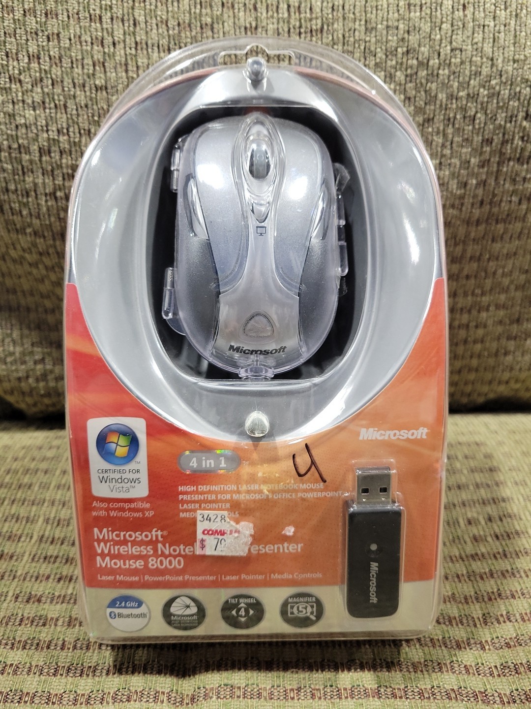 Microsoft Wireless Notebook Presenter8000 Laser Mouse 1065,1063 Discontinued NEW