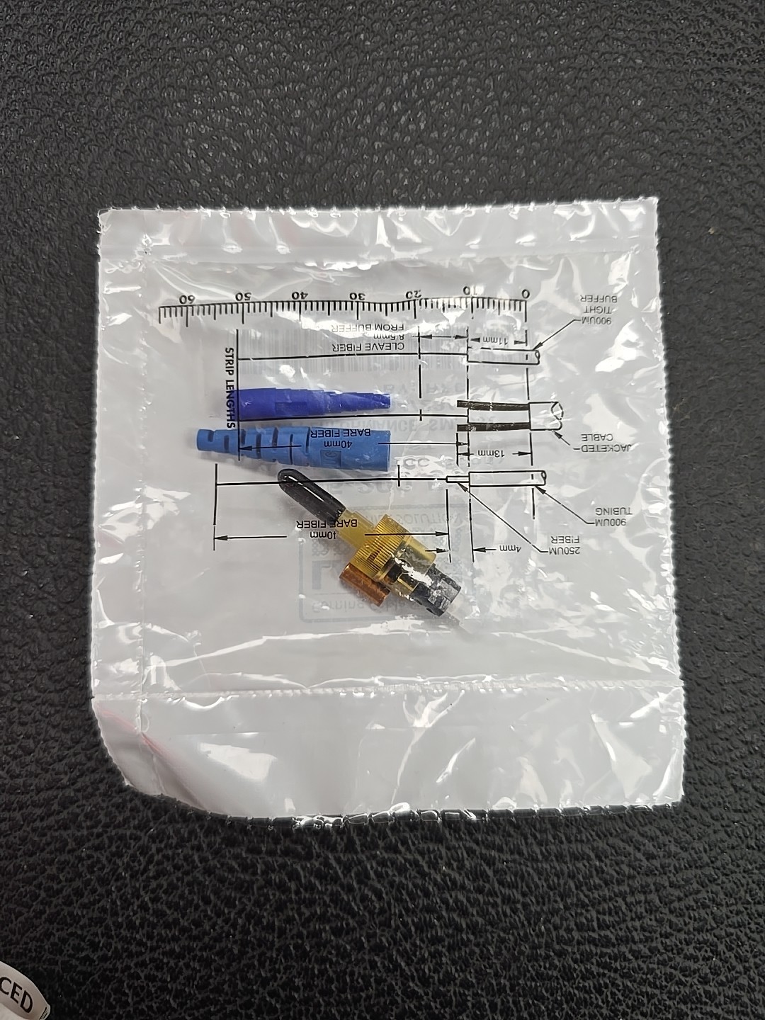 Corning 95-200-41 SC SM UniCam SPC Fiber Optic Connector - Blue