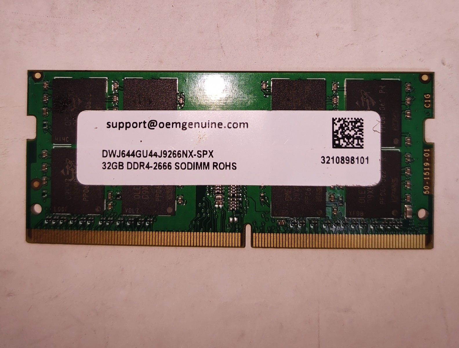 GENERIC DWJ644GU44J9266NX-SPX Laptop Memory 32GB DDR4