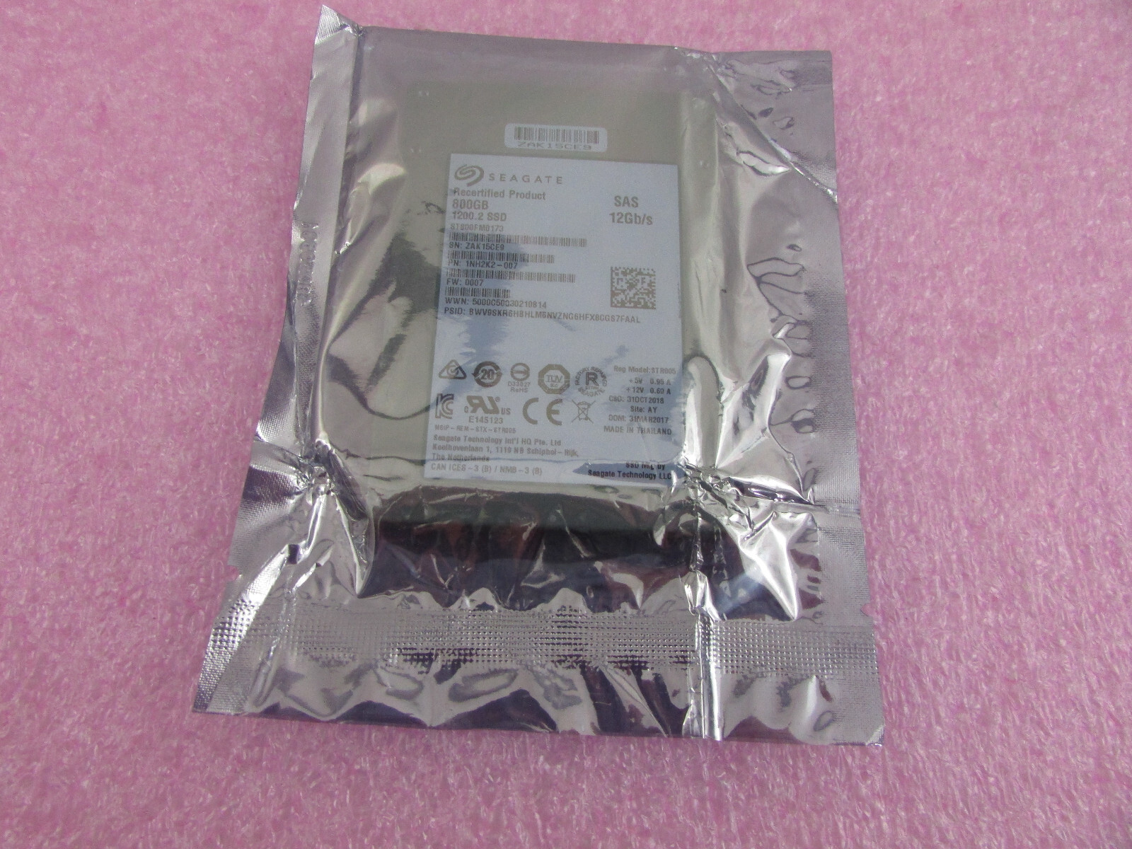 NEW~Seagate ST800FM0173 800GB 2.5" 12G SAS Solid State 1NH2K2-007 Recertified