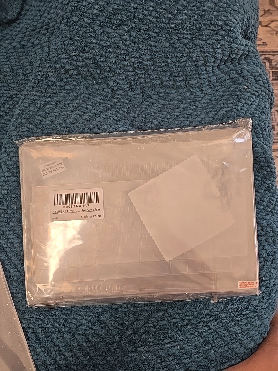 NEW Mac Book Air 13.3 Clear Glitter Case With Screen PROTECTOR