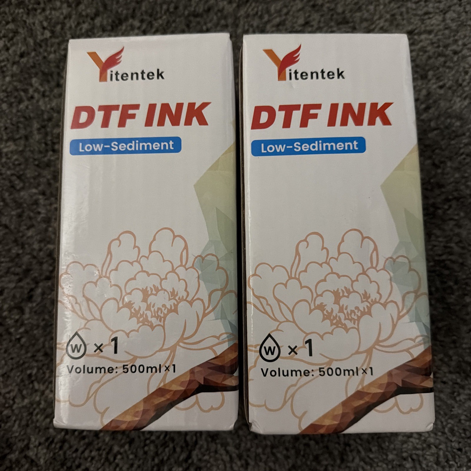 Yitentek Premium DTF Ink 500ml 2 white inks 