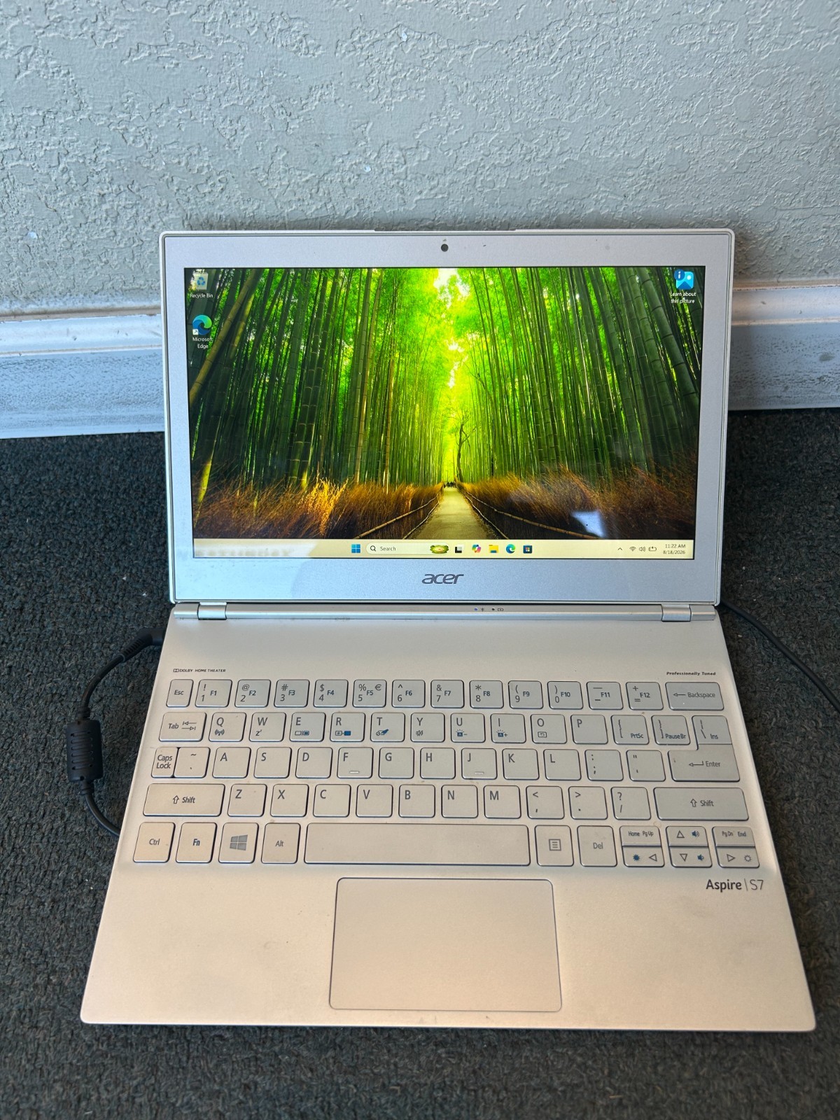 Acer Aspire S3 MS2363 13.3" Laptop Intel i5 4GB RAM 238GB SSD - Battery Issue