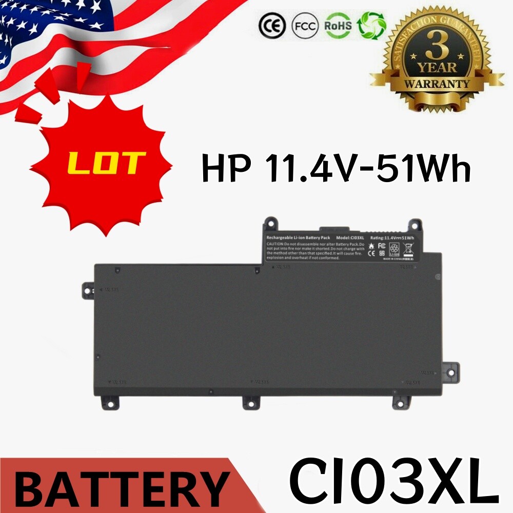 LOT CI03 CI03XL Battery For HP ProBook 640 645 650 G2 HSTNN-UB6Q 801554-001
